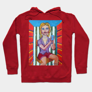 Series of paintings, woman's head Hoodie